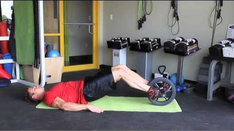 GoFit Ab Wheel Hamstring Curls