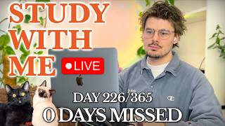 Study With Me (&🐱) LIVE 🚀 7-HOURS — Deep Focus (50/10 Pomodoro)