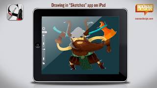 Drawing in Tayasui Sketches app on ipad- video #10