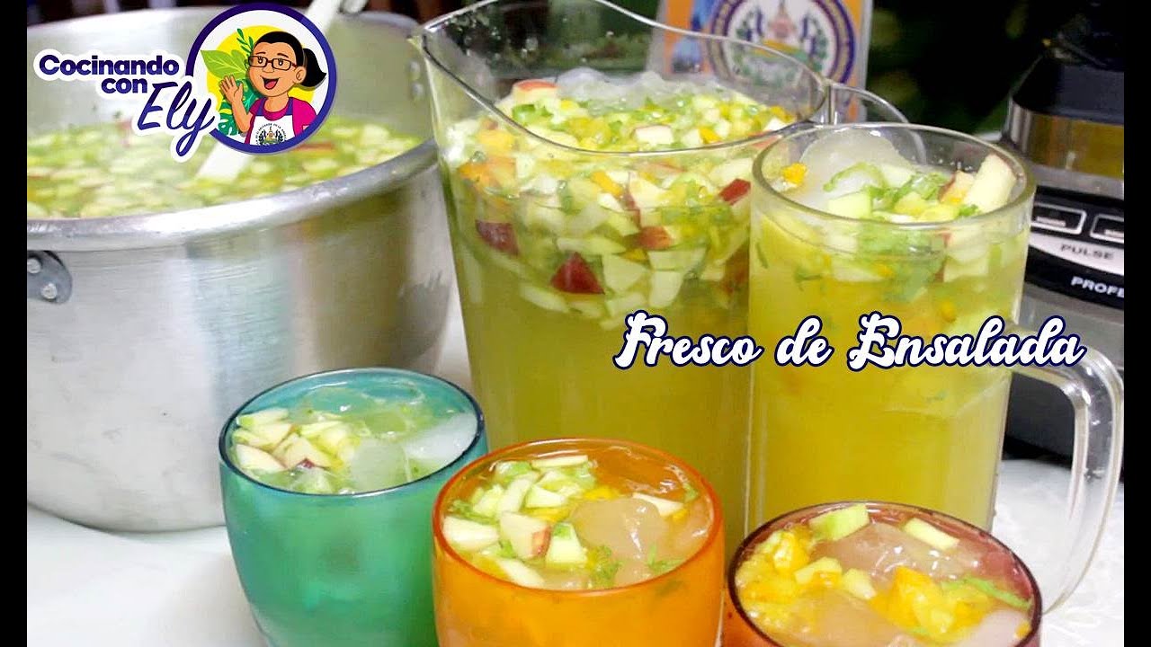 Preparando un Delicioso FRESCO DE ENSALADA