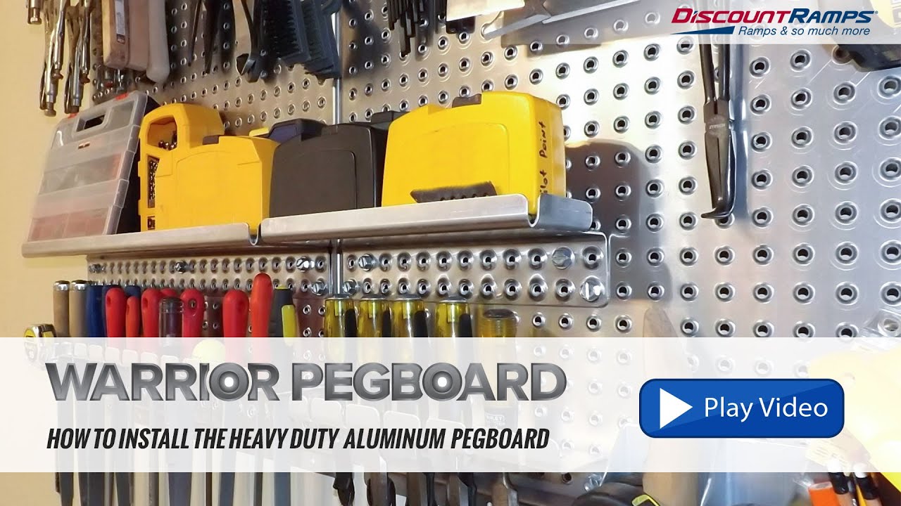 Heavy Duty Aluminum Pegboard Installation YouTube