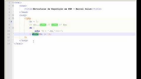 Estruturas de Repetição - PHP