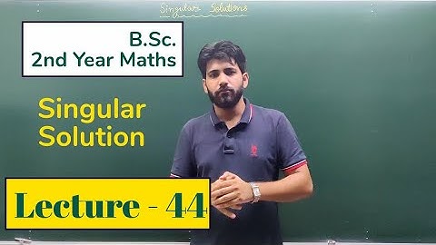 Singular Solution Clairaut