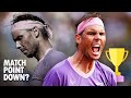 7 Times NADAL Saved Match Points to Win a Title