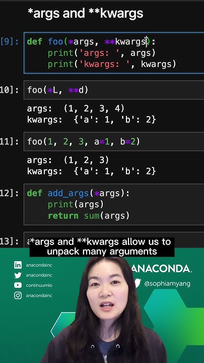 Python Tips: How to use *args & **kwargs - YouTube