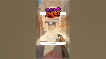 Anubis Mid House Smoke | 10-Second Smoke | CS2 Utility Guide