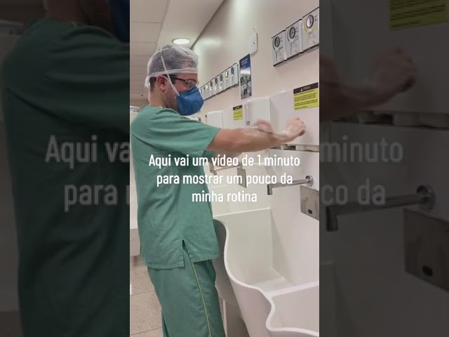 Lavagem de mãos pré operatória