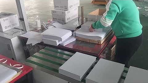 A4/A3 copy paper cutting machine HKS 1100C two roll and ream packing by manual in end user