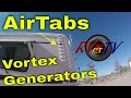Airtab Vortex Generators For RV's. Works Great !!Fuel Saver -RV Wind Deflector