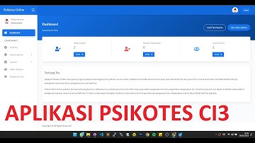 APLIKASI PSIKOTES BERBASIS WEB CODEIGNITER III #WEBJASA