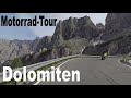 Dolomiten-Tour mit dem Motorrad über 29 Pässe