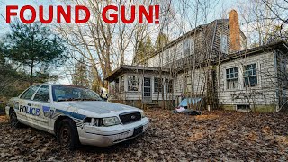 Inside an ABANDONED POLICE Officer’s House! - FOUND GUN & POLICE Car!