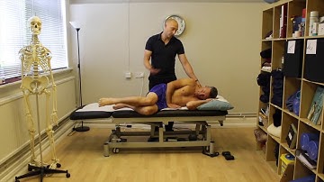 Sciatic glider exercise in side lying