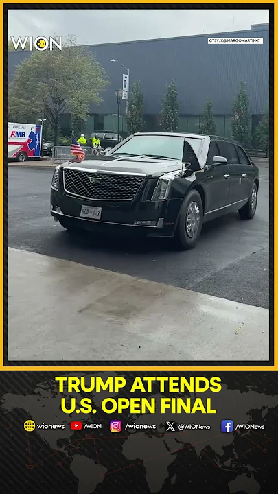 President Trump Arrives at Arthur Ashe Stadium for US Open Final | WION Shorts