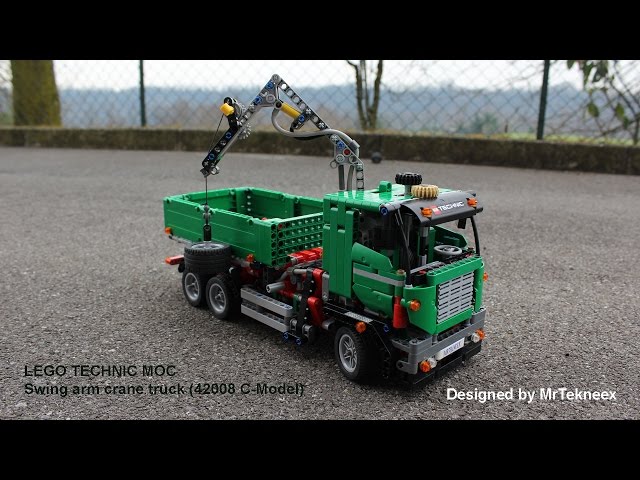 tale værdi højdepunkt Lego Swing Arm Crane Truck (42008 Service Truck C-Model) - YouTube