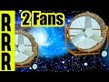 Humming fan sound of 2 loud fans w dark screen  loud fan noise for sleep 12 hours