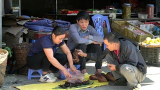 Daughter & Father goes to the market sell - Gardening, Animal Care | Lý Thị Ca