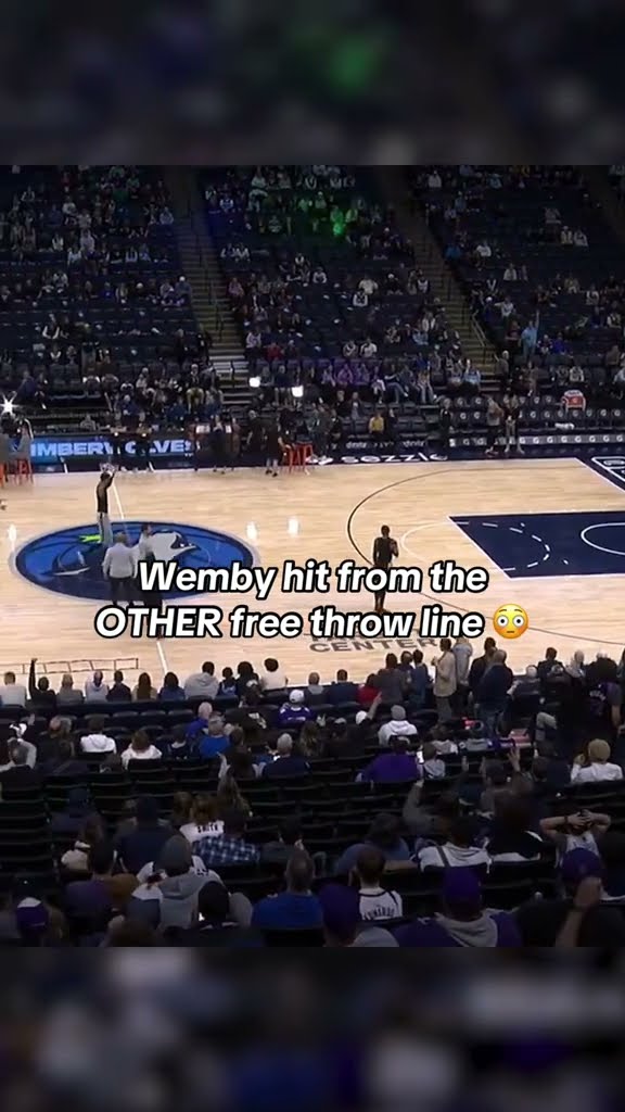Wemby extending his range in warmups ? (via @spurs/TT)