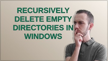 Recursively delete empty directories in Windows