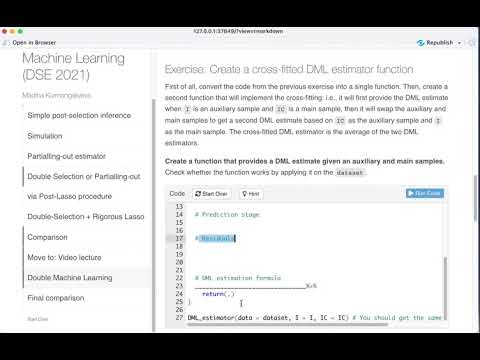 Tutorial Double Machine Learning estimator