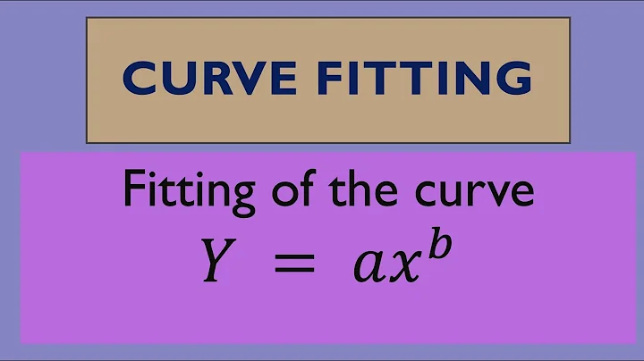 Curve Fitting || Method of least Squares || Fitting of curve y = ax^b