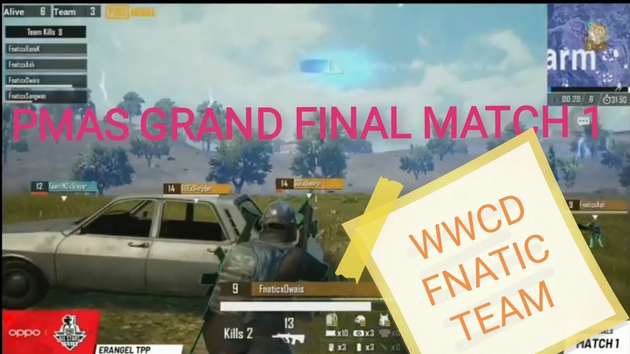 PMAS Grand Final Match 1 Highlights || Winner winner chicken dinner FNATIC || Subscribe My channel