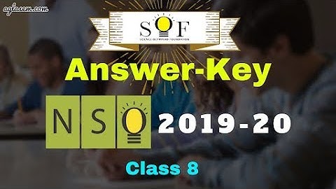 SOF National Science Olympiad 2019-20 Answer Key | NSO Answer Key