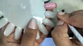 gel polish/gel polish kese kre/gel polish at home/smile nail art/smiley nail art designs/smiley nail