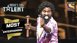 Drill Man's Terrific Act Gave Goosebumps To Everyone |India's Got Talent Season 9 |Most Entertaining screenshot 5