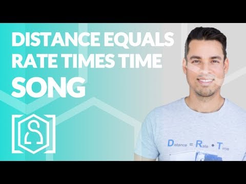 Distance Equals Rate Times Time - a musical rendition (math help for the new SAT test)