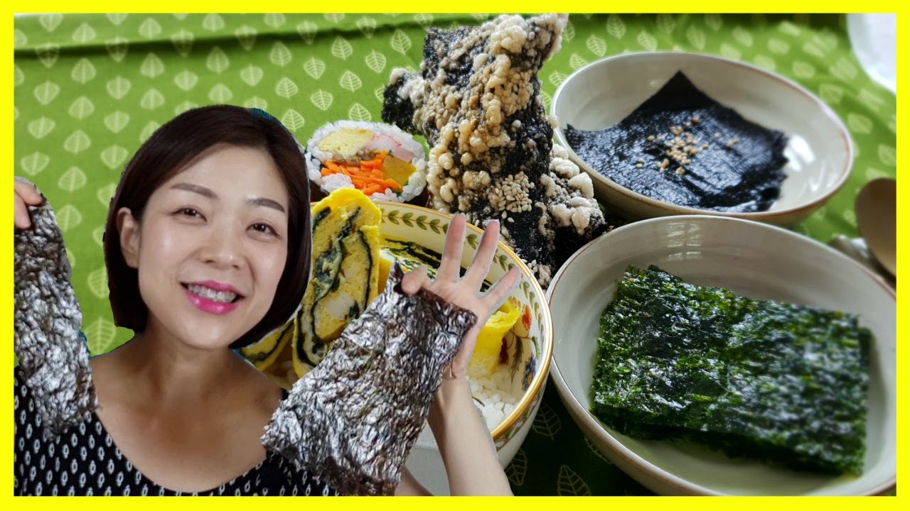 Buying, Cooking Korean Seaweed / Laver (김)!