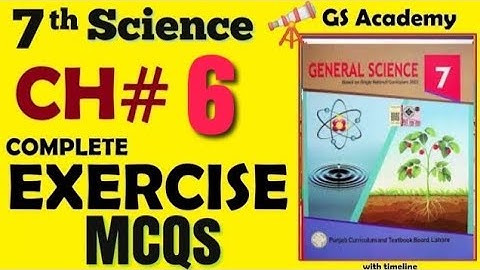 Exercise mcqs, chapter 6, chemical bonds, class 7 general science, 7th science, gs academy