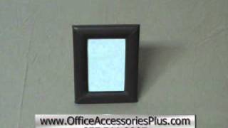 Chocolate Brown Leather 4 x 6 Picture Frame - Office Accessories Plus screenshot 1