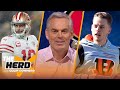 Colin defends Jimmy Garoppolo & Joe Burrow ahead of conference championships | NFL | THE HERD