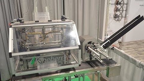 FlexPick Pick and Place Tray Denester with Rotary Pick and Place at Pack Expo