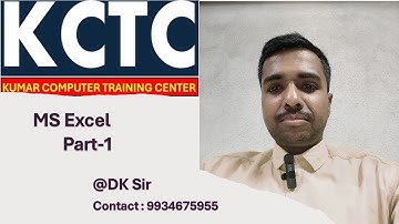 MS Excel part-01, #dksirclass #kctc #computereducation #sitamarhi #computerscience #msoffice