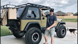Jeep Wrangler TJ – Custom Overland Roof Rack Build - YouTube