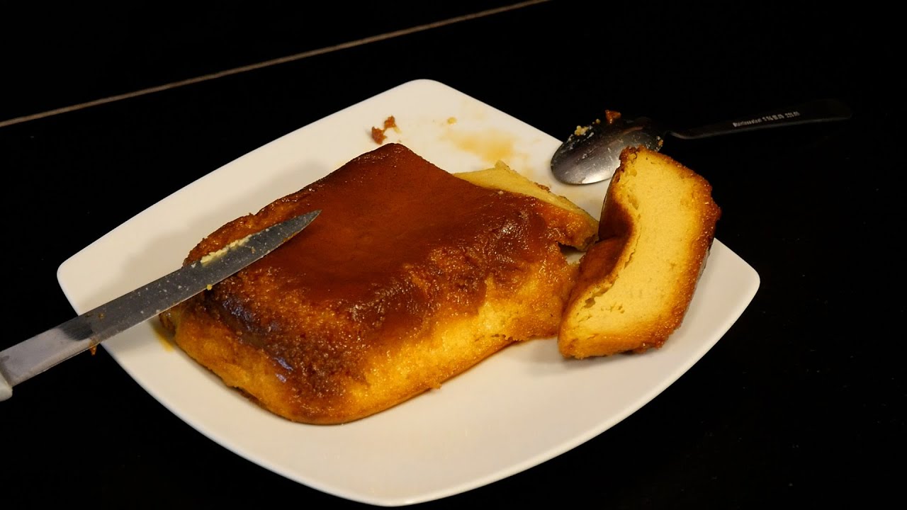 Gâteau de semoule au caramel