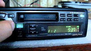 Radio AM FM Cassette Alpine Old School TDA-7547