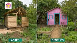 Así comenzó la construcción de la casita de Francis y Suleyka
