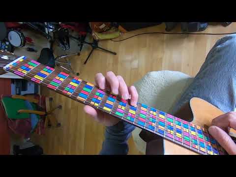 Playing a Pentatonic Scale using the Sharps & Flats (Guitar Player View)