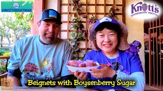 2023 Knott's Boysenberry Festival: Beignets with Boysenberry Sugar at Gourmet Churro Factory