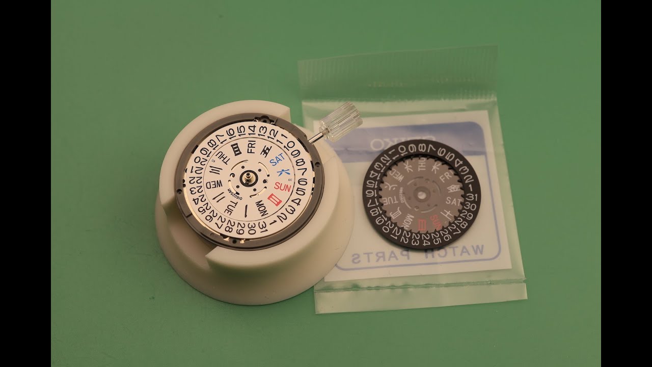 How To - Install movement day date wheel Seiko SII - YouTube