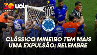 ATLÉTICO-MG X CRUZEIRO CHEGA A 29 EXPULSÕES NOS ÚLTIMOS SETE CLÁSSICOS COM VERMELHO A VILLALBA; VEJA