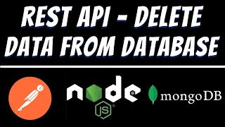 Delete data in Mongodb using Express Node JS and Postman - REST API tuorial screenshot 5