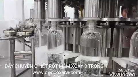 Dây chuyền chiết rót mâm xoay 3 trong 1