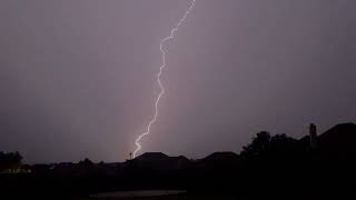 Lightning Streaks Across Texas Sky Amid Severe Weather