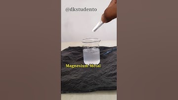Caustic soda vs Magnesium ribbon #shorts #dkstudento