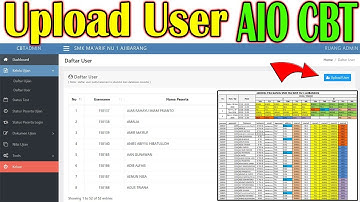 EXPORT DATA SISWA DAN MEMBUAT UJIAN ULANGAN TEST ONLINE AIO CBT MOODLE - TUTORIAL AIO CBT PART 3