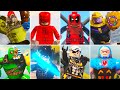 Lego marvel vs dc similar characters side by side comparison